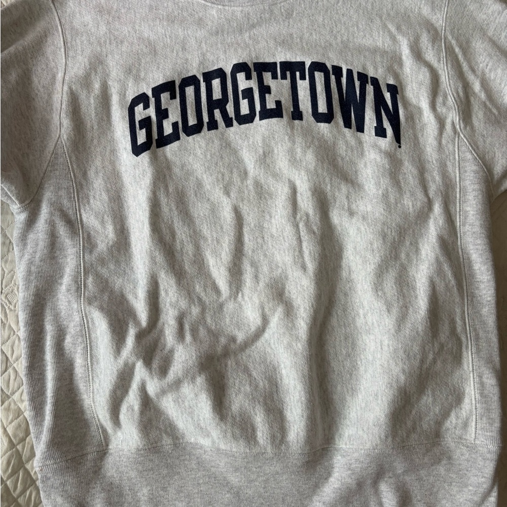 Champion Gray Georgetown Reverse Weave Sweatshirt